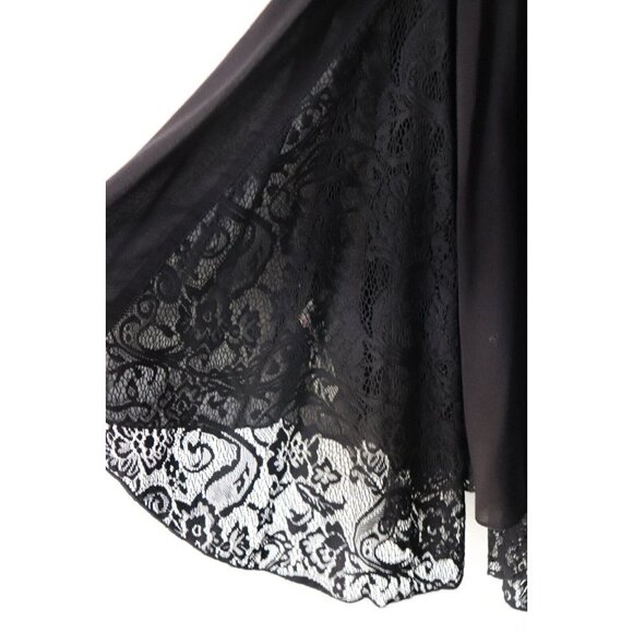 Free People Intimately Womens Size XS Black Slip Dress Layered Lace Strappy Mini - Picture 8 of 10